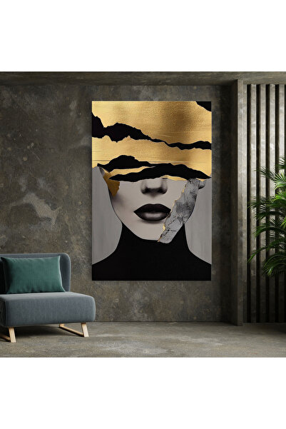 Arthub Canvas Painting, Bedroom And Living Room, Women, Modern Golden Paint