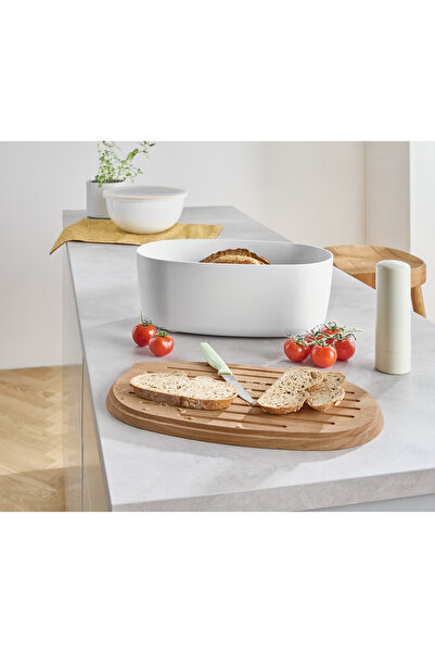 Tchibo Bread Box, with Cutting Board, Plastic