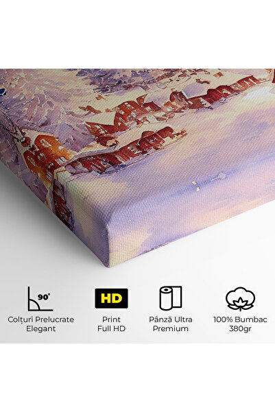 Arthub Canvas Painting, Bedroom And Living Room, Landscapes, Snow Falling Painting