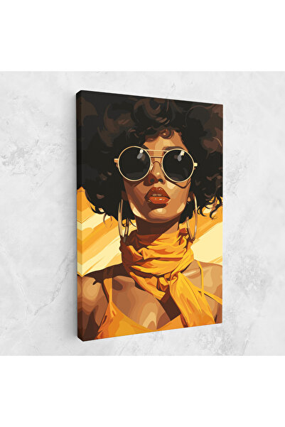 Arthub Canvas Painting, Bedroom And Living Room, Women, African Yellow Woman