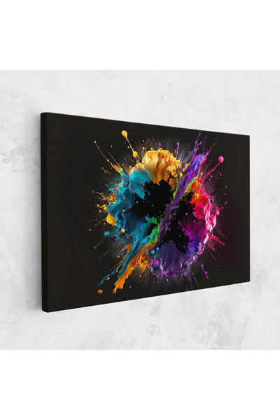 Arthub Canvas Painting, Bedroom And Living Room, Abstract, Oily Splash Explosion