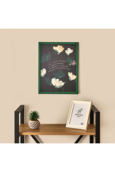 Evidea Panou de perete Deco Many Stories - Verde / Negru - 30x40 cm