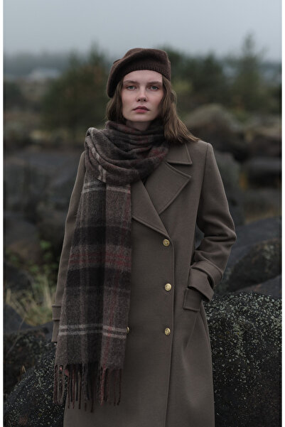 Fatma Atasoy Blazer Maksi Vizon Kaşmir Kaban