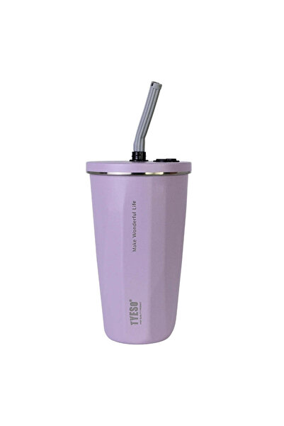 SAFECARE Cup with Straw, 500 ml, Pink