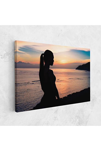 Arthub Canvas Painting, Bedroom And Living Room, Women, Beach Pretty View