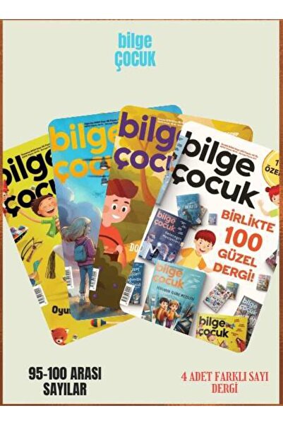Bilge Çocuk Dergisi Bilge Çocuk 4 Adet Dergi (95-96-99-100 Sayılar)