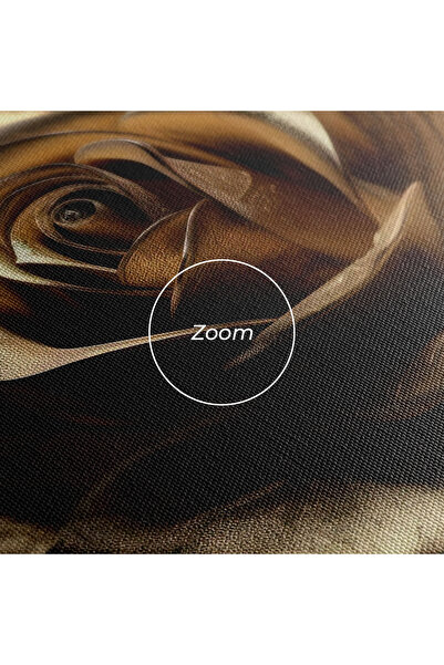 Arthub Canvas Painting, Bedroom And Living Room, Flowers, Gold Rose