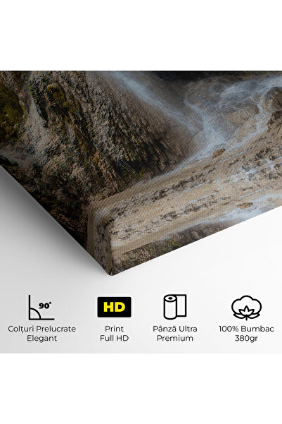 Arthub Canvas Painting, Bedroom And Living Room, Landscapes, Pretty Waterfall Forest