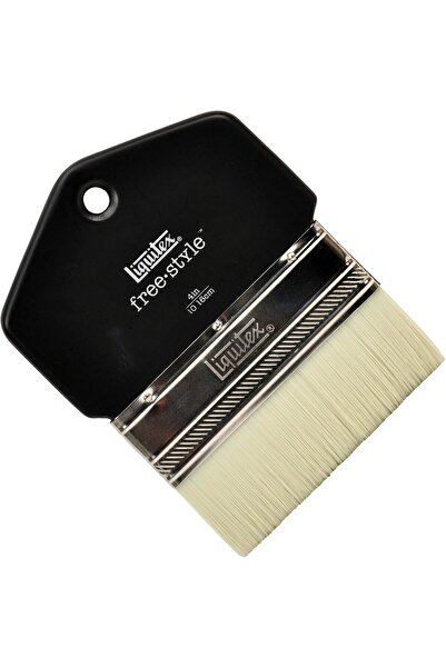 Liquitex فرشاة طلاء كبيرة وواسعة من فري ستايل بروفيشنال، بيضاء، 4 بوصات (10 س...