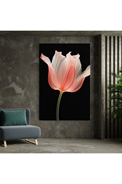 Arthub Canvas Painting, Bedroom And Living Room, Flowers, Pastel Pink Tulip