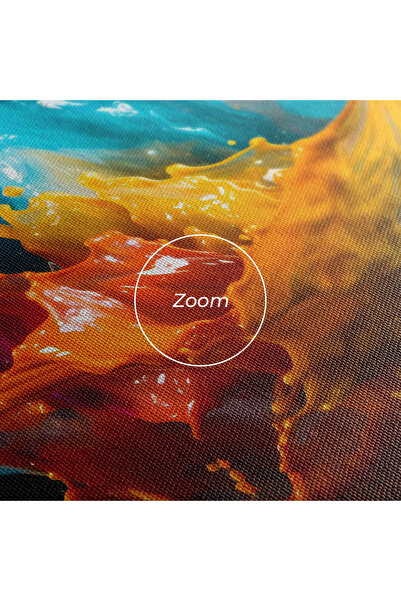 Arthub Canvas Painting, Bedroom And Living Room, Abstract, Colorful Splash Floating