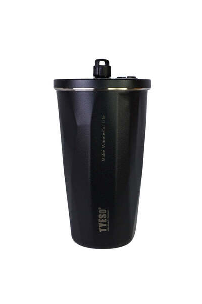 SAFECARE Cup with Straw, 500 ml, Black