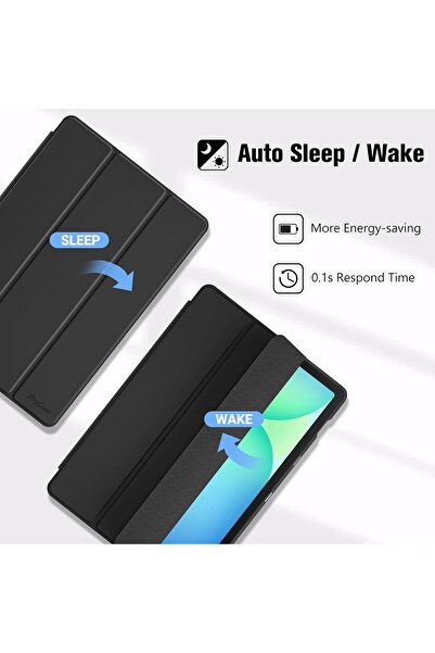 PROCASE Slim Case for Galaxy Tab S10 FE Plus 13.1" - Built-in S Pen Holder - Black