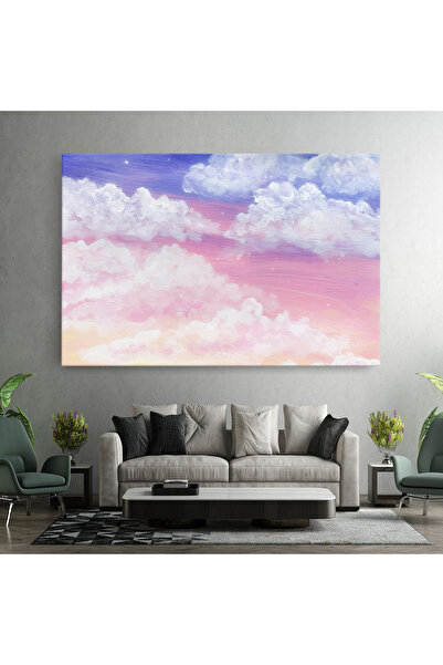 Arthub Canvas Painting, Bedroom And Living Room, Landscapes, Cloud Paint Texture
