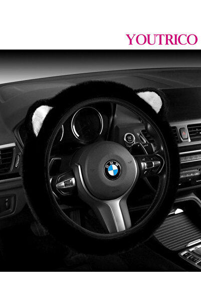 Youtrico غطاء عجلة القيادة العالمي 38 سم (15 بوصة): مخملي دافئ غير قابل للانز...