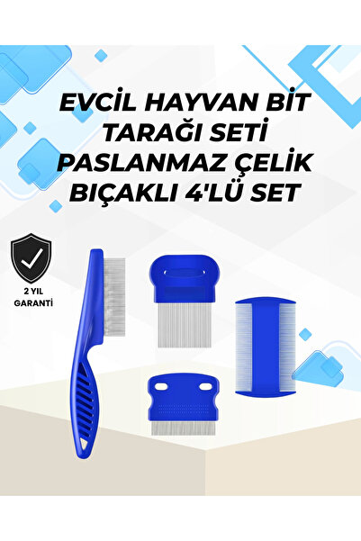 Belle Fusion Bfs Special Lice Comb and Hair Cleaning Set for Long and Short-Haired Animals