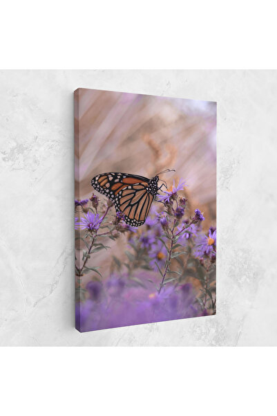 Arthub Canvas Painting, Bedroom And Living Room, Flowers, Wild Plant Butterfly