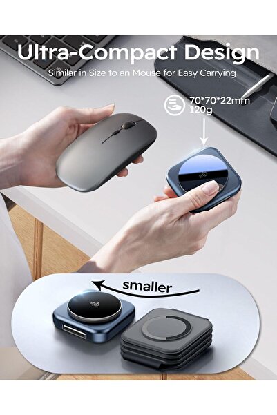 Generic 3-in-1 Qi2 Certified 30W Foldable Magnetic Wireless Charger Station for iPhone, AirPods, Apple Watch