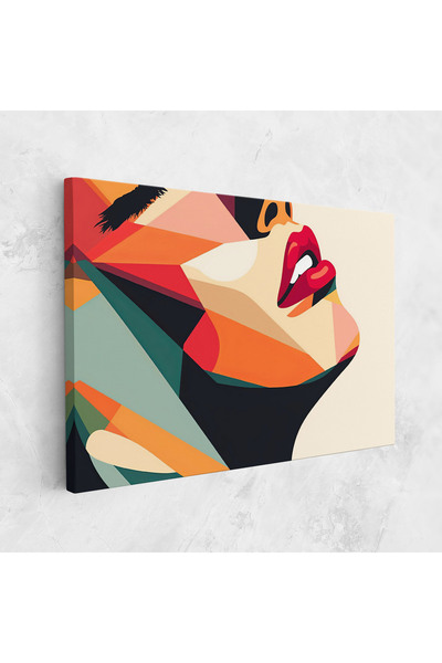 Arthub Canvas Painting, Bedroom And Living Room, Women, Abstract Lips
