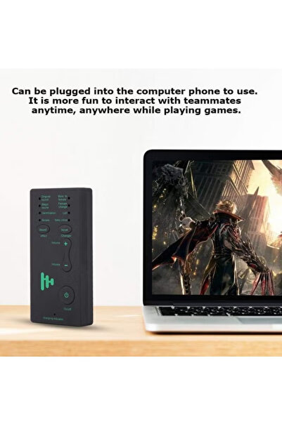 Generic Voice Changer Portable - Built-in Mic Sound Effect Device for Gaming, Live Broadcast, PC & Phones