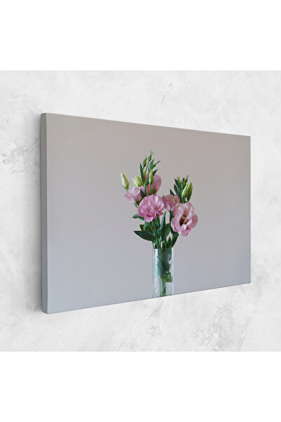 Arthub Canvas Painting, Bedroom And Living Room, Flowers, Pretty Pink Flower Vase