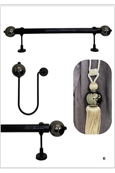 RUSTIKCIM ANTİK RUSTİK FON PERDE ASKISI TTMFÜME001-150CM