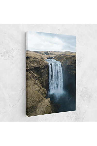 Arthub Canvas Painting, Bedroom And Living Room, Landscapes, Desert Vibe Waterfall