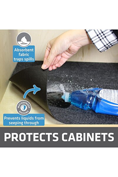 Armor ALL Drymate Premium XL Under Sink Mat (24×59 in) – Absorbent, Waterproof, Non‑Slip, Machine‑Washa