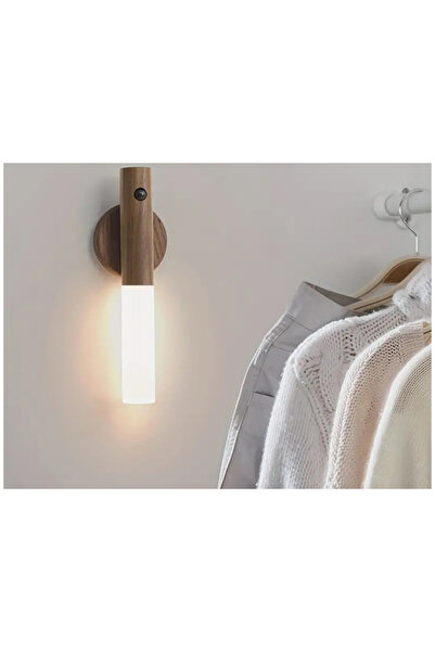 zola LED wall lamp, motion sensor, magnetic support, ON/OFF, AUTO, USB C charging, warm light