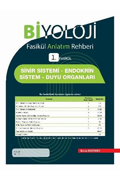 Eksen Yayıncılık Üniversite hazırlık AYT Biyoloji Fasikül Anlatım Rehberi (10...