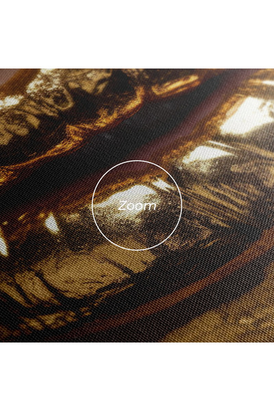 Arthub Canvas Painting, Bedroom And Living Room, Women, Close Gold Lips