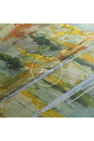 Arthub Canvas Painting, Bedroom And Living Room, Landscapes, Trees Painting Lake