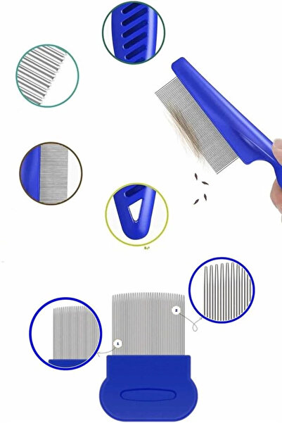 Belle Fusion Bfs Hair Brush Lice Comb Set Pet Hair Remover Lice Flea Prevention Comb