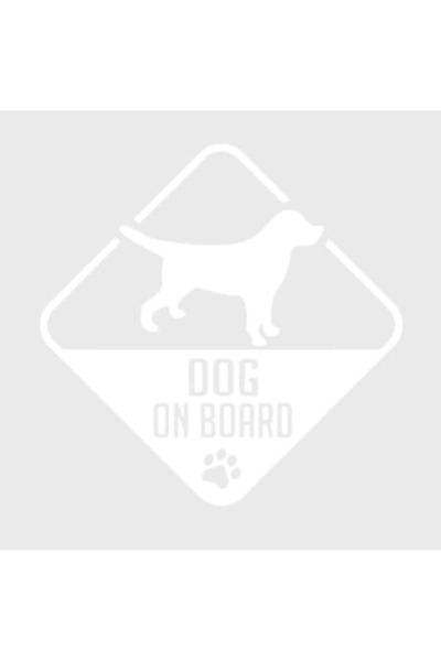 Oracal Dog on Board car sticker, 18cm, white