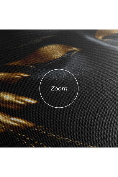 Arthub Canvas Painting, Bedroom And Living Room, Women, Gold Black Skin