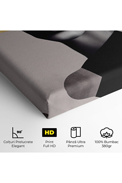 Arthub Canvas Painting, Bedroom And Living Room, Women, Grey Lips