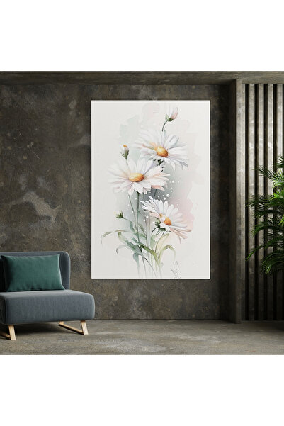 Arthub Canvas Painting, Bedroom And Living Room, Flowers, Dreamy White Daisy