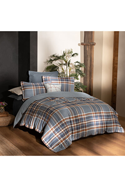 Sarev Callanish Gray Flannel Prime Double 100% Cotton Duvet Cover Set
