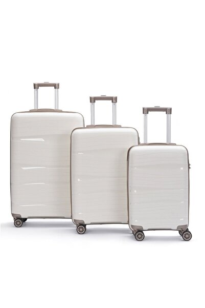 Laguna dalgalı silikon valiz 3’lü set