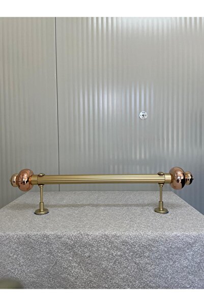 RUSTIKCIM ANTİK RUSTİK FON PERDE ASKISI TTMGOLD002-150CM