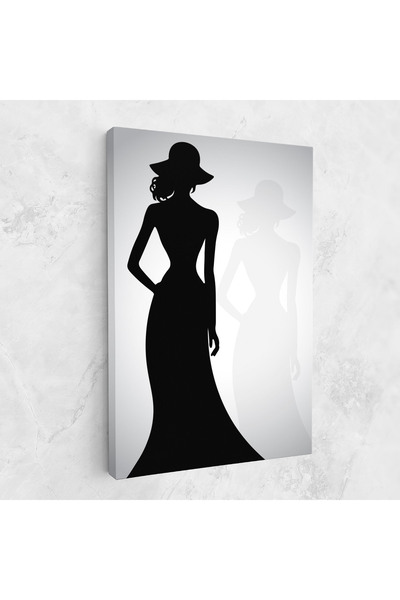 Arthub Tablou Canvas, Dormitor Si Living, Femei, Silhouette Lady