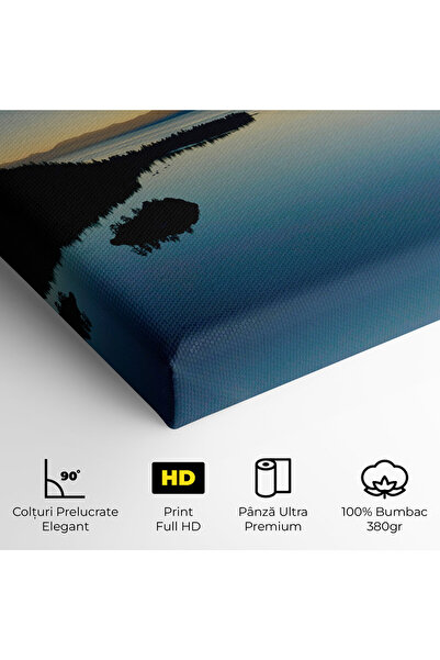 Arthub Canvas Painting, Bedroom And Living Room, Landscapes, Blue Sky Lake