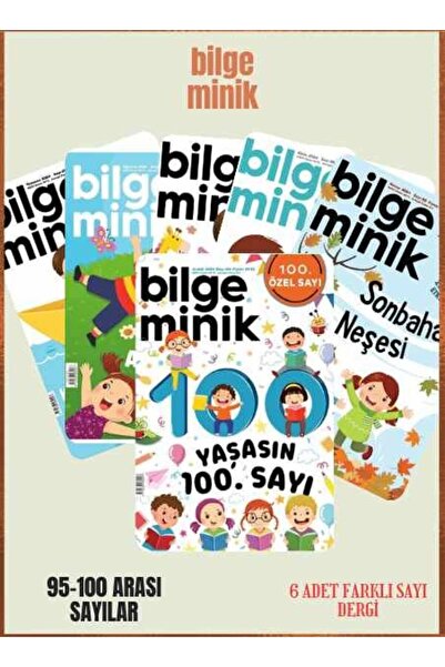 Bilge Minik Dergisi Bilge Minik 6 Adet Dergi (95-96-97-98-99-100 Sayılar)