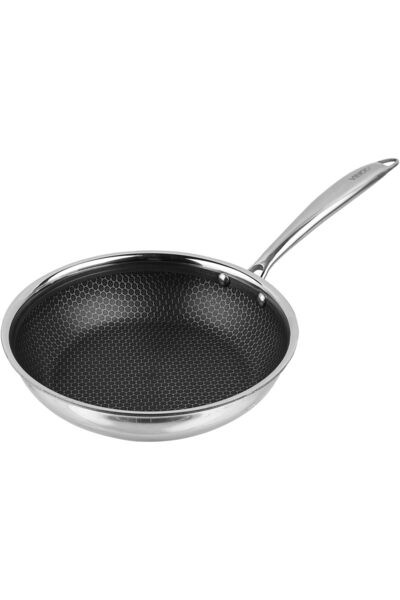 Vinod Platinum Triple X Stainless Steel Frying Pan 20 cm (Induction Compatibl...