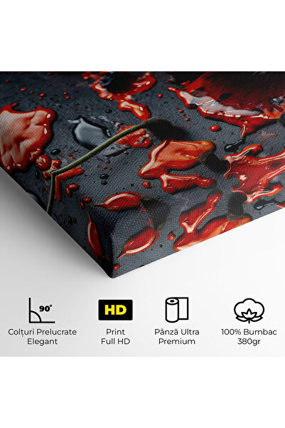 Arthub Canvas Painting, Bedroom And Living Room, Flowers, Beautiful Red Poppy Liquid