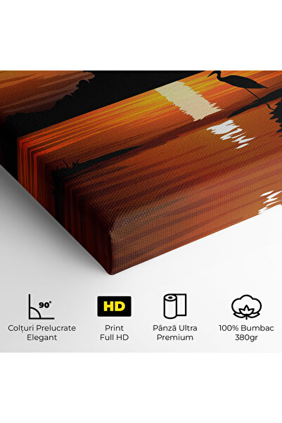 Arthub Canvas Painting, Bedroom And Living Room, Landscapes, Sunset Land