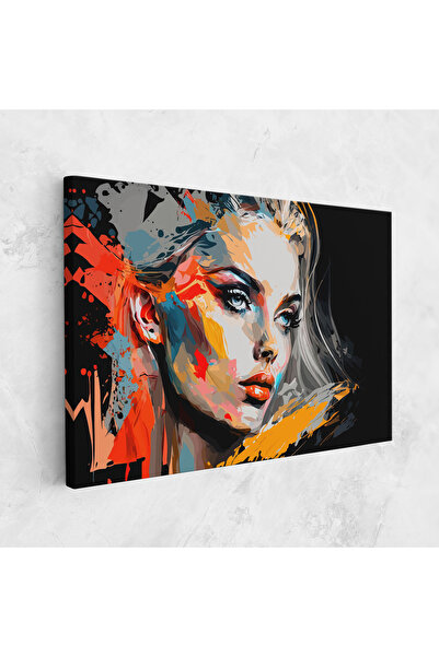 Arthub Canvas Painting, Bedroom And Living Room, Women, Blue Eye Face