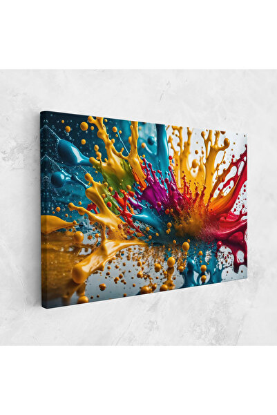 Arthub Tablou Canvas, Dormitor Si Living, Abstracte, Colorful Water Splash