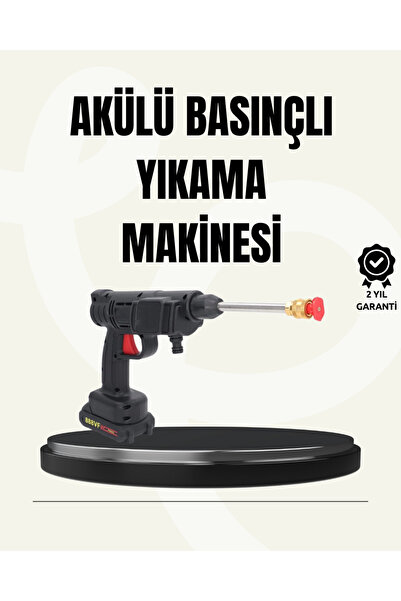 Belle Fusion Mey İthalat® TEK BATARYALI 48V Şarjlı Basınçlı Yıkama Makinesi