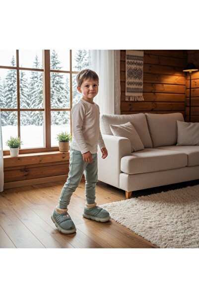 OEM Cotton lined slippers for children, for indoors or short outdoor outings, 43079B-85